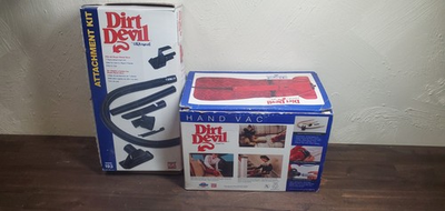 #ad #ad Vintage Royal Dirt Devil Hand Vac Handheld Vacuum Model 172 With Attachments $49.99