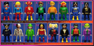 （販促品 レア）Playmobil figures 16 of set complete - Heroes COMIC DC Playmobil NEW- TNT配達員フィギュア その他