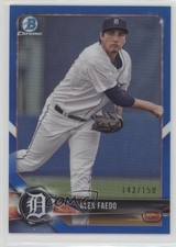 2018 Bowman Chrome Prospects Blue Refractor 143/150 Alex Faedo #BCP124 4k8
