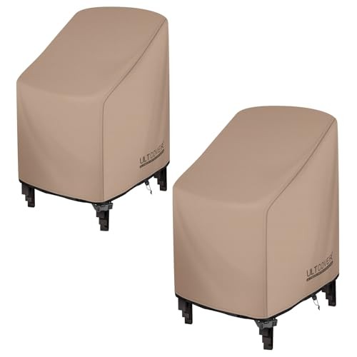 Stackable Patio Chair Cover – Waterproof Outdoor Stack of Chairs Cover 2 Pack - Picture 1 of 6