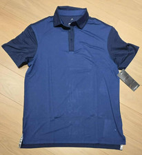 HEAD GOLF Blue Short Sleeve Polo SHIRT Men s Size M - UV Protection, Odor Resist