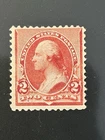 US Stamp Scott # 220c “Caps on Both 2’s” Variety Mint Hinged OG Super Rare