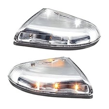 LED Side Mirror Turn Signal Puddle Light Lamp Assembly Left  Right-Clear
