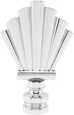 Lamp Finial Cap Knob 2.8 Inch Tall Lamp Finials Decorative Alloy Silver