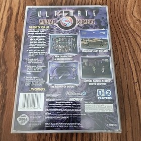 ULTIMATE MORTAL KOMBAT 3 SEGA SATURN 1996 BOX & DISC ONLY Printed Front Box Art 