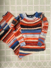 Fashion Nova  Striped Knit SweaterDress  S Multicolor Crew