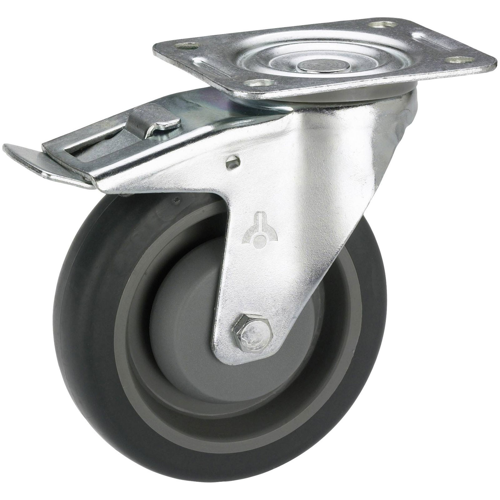 Dörner + helmer Swivel Wheel Diameter100mm 150kg Load Galvanised Steel