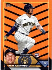 2023 Topps Update #US242 Blake Perkins Orange and Black Foil
