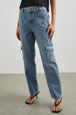 Rails Damen Speedway Cargo Jeans, Relaxed Boyfriend