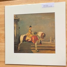 SIR ALFRED MUNNINGS; `DRUM HORSE` MOUNTED HORSE PRINT. ART.