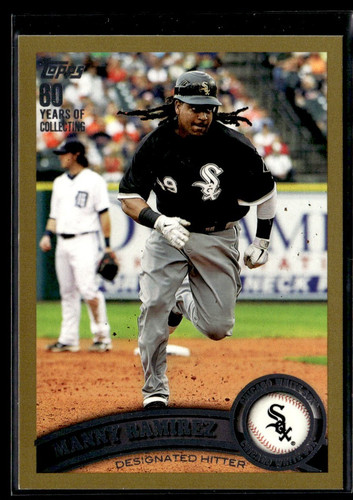 2011 Topps Gold Manny Ramirez 1483/2011 Chicago White Sox #128 - Picture 1 of 2