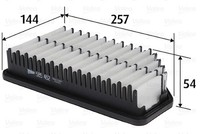 Valeo Luftfilter Filtereinsatz FüR KIA Rio III 1.4 Cvvt Soul II Hyundai 585462