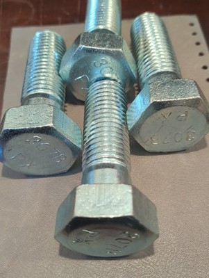 4 Pack  ASTM A307 Grade B Heavy Hex Bolt 1¼''-8 x 4'' Industrial Flange Fastener 