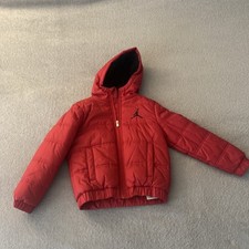 Nike Air Jordan Kids Black Puffer Coat Jacket sz 6