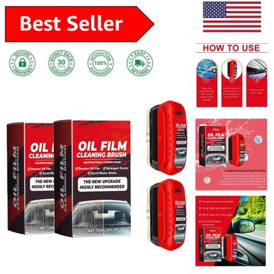 2-Pack Automotive Oil Film Cleaning Brush -  Glass Coating for Windshield