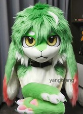 Fursuit Long Fur Husky Fox Mascot Head Party Halloween Fur Cosplay-Promotion