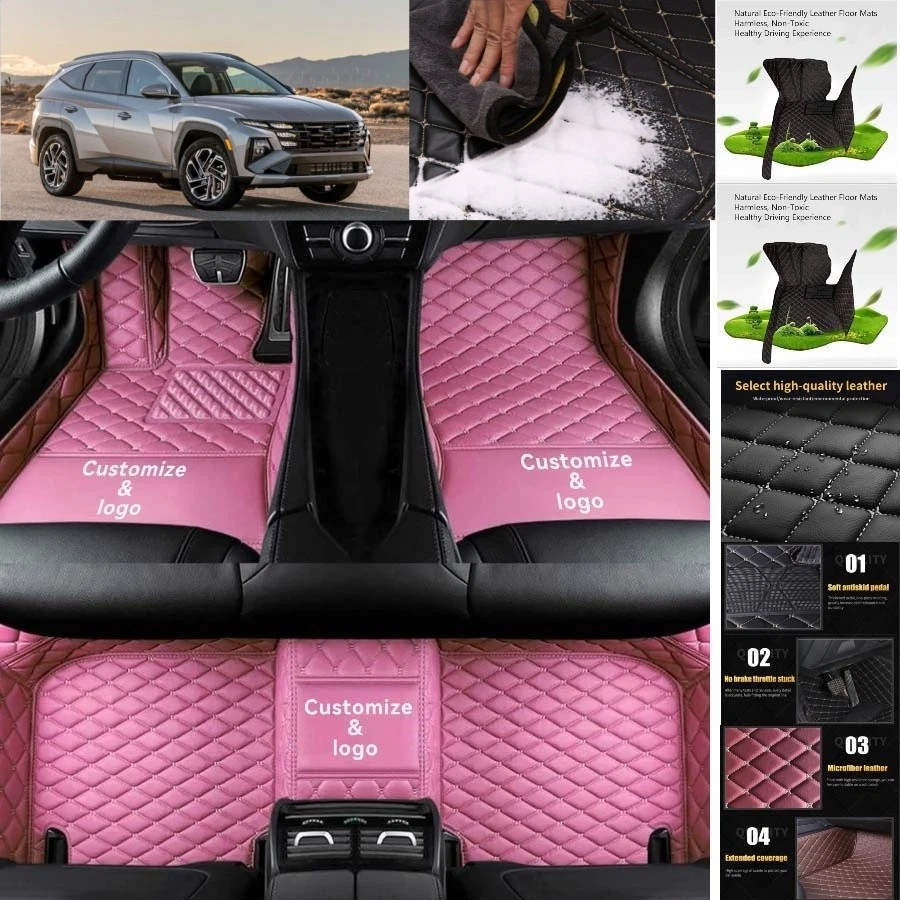 For Hyundai Tucson Car Floor Mats Luxury Waterproof Liners Carpets Cargo Custom Foto 4 de 4