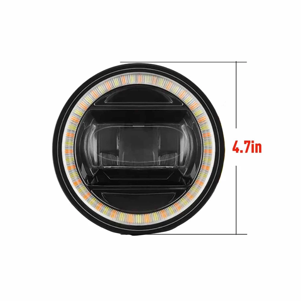 2X Luces antiniebla LED de parachoques de 4,7" para Toyota Tacoma 2005-11 Tundra 07-13 Sequoia Foto 3 de 4