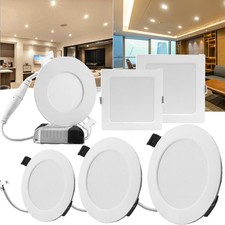 LED Panel Einbaustrahler 230V Einbauleuchte EinbauSpots flach slim Deckenleuchte