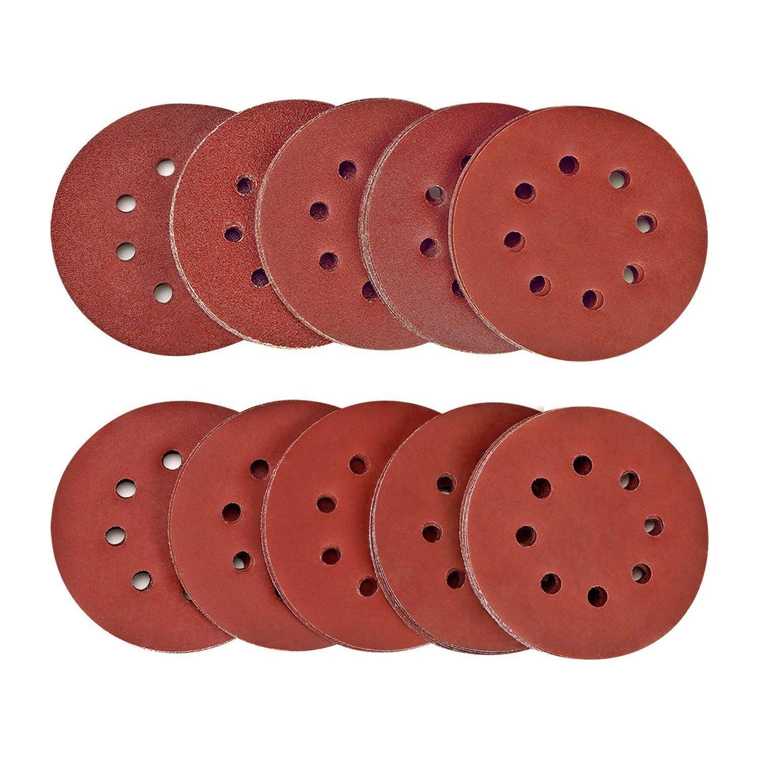 Disque de ponçage grain 80 à 240 assortiment 100 disques abrasifs pour ponceuse excentrique bois et métal