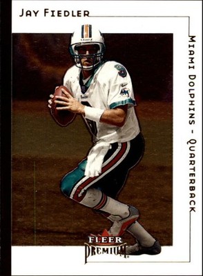 2001 Fleer Premium #76 Jay Fiedler - FB