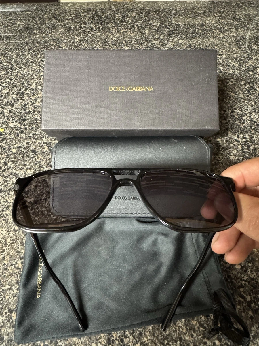 Dolce&Gabbana Black Aviator Sunglasses for Men for sale | eBay display picture 3