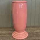 Fiesta Millennium III Pink Ceramic Vase, Glossy Solid Contemporary Abstract USA