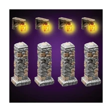 Dwarven Forge Castle Builder LED Lantern Posts NM