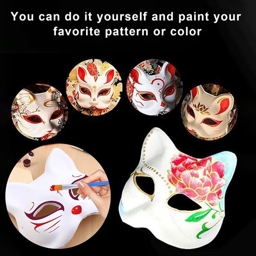 Cat Masque for Cosplay Conventions White Surface Creativity Diy Face Masques
