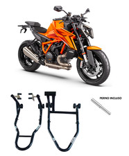 2 Cavalletti alza moto coppia ruote gomme cerchi alzare KTM super Duke 1390 R