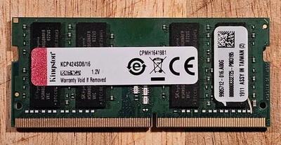 Kingston Kcp424sd8/16 16gb Ddr4 2400 Sodimm Laptop Memory Ram warranty