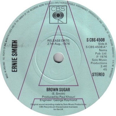Ernie Smith - Brown Sugar (7'', Single, Promo)