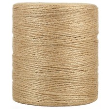 Tenn Well Natural Jute Twine, 1500 Feet 2mm Garden 2MM x 1500FT, Brown