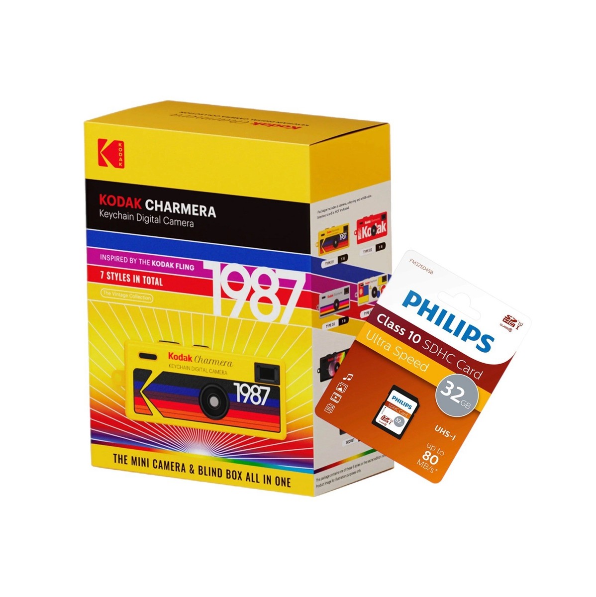kodak charmera 未開封　2個セット Kodak Charmera Digital Camera With 32GB Philips Micro SD card