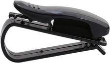 Black Glasses Holders for Car Sun Visor, Sunglasses Mount with Ticket Card