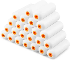 VOOMEY Mini Paint Roller Covers，High Density Foam Paint Roller，4 Inch Foam Rolle