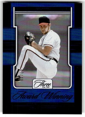 2025 Panini Three and Two John Smoltz Award Winning Blue #/49 #17