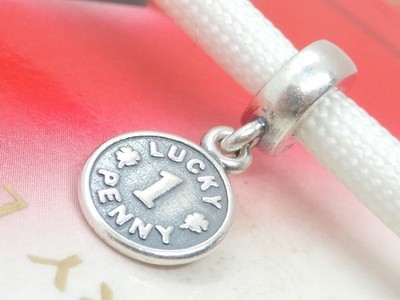 Authentic Pandora Sterling Silver Lucky Penny Dangle Bead - 791298