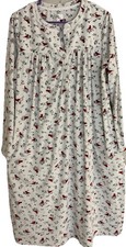 Aria Collection Long Sleeve Nightgown Soft Velour CardinalWomens Medium 8-10