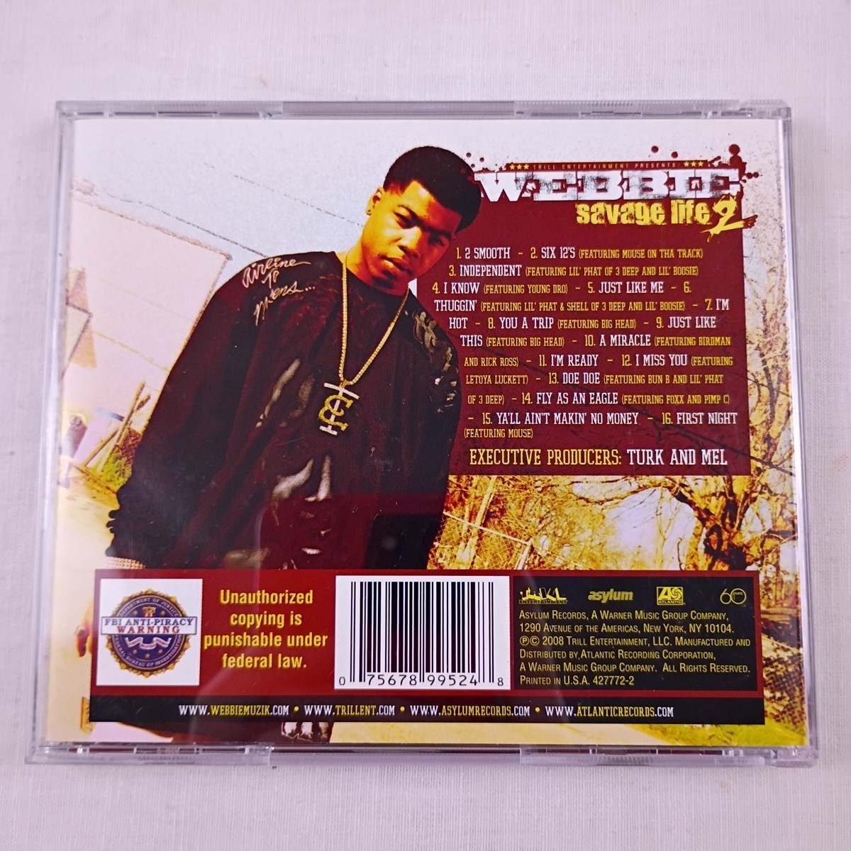 Savage Life 2 by Webbie CD, 2008, Atlantic Records, Parental