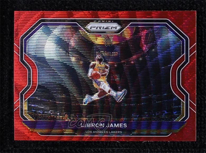 2020-21 Panini Prizm Ruby Wave Prizm LeBron James #1 w4l