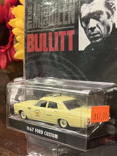Greenlight Bullitt 1967 Ford Custom Taxi Cab 1:64 Sealed NM Cond (50% To Vets) - Picture 6 of 9