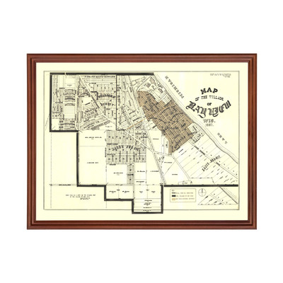 Old Map of Bay View, WI 1919 - Vintage Bay View Wisconsin Ar