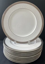 Noritake Odessa Platinum 4865 Dinner Plate 10 5/8”, MINT 10 available