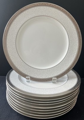 Noritake Odessa Platinum 4865 Dinner Plate 10 5/8 , MINT 10 available