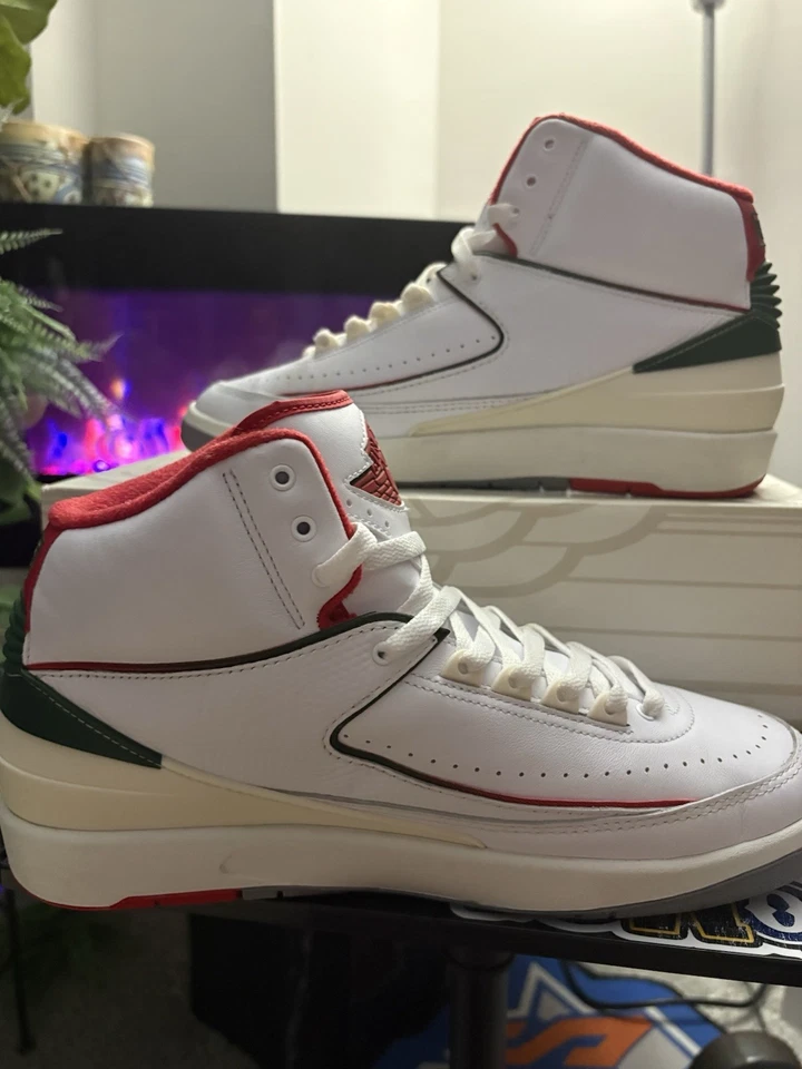 11 M - Air Jordan 2 Retro Origins "Italy". VNDS Zustand. OG Box. 2023 - Bild 3 von 4