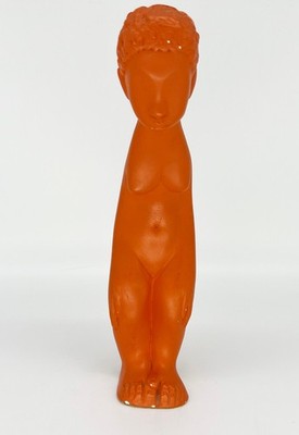 RARE VTG JARU 1970s MCM Cubist Nude Female Sculpture Figure Pottery Ceramic