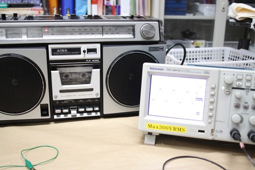 Fully serviced Japan aiwa boombox cs-60(Released in 1979) Vintage+Bluetooth - Afbeelding 9 van 20