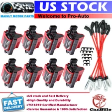 8 Square Ignition Coil & Spark Plug Wire D581 For Chevy GMC Cadillac Yukon UF271