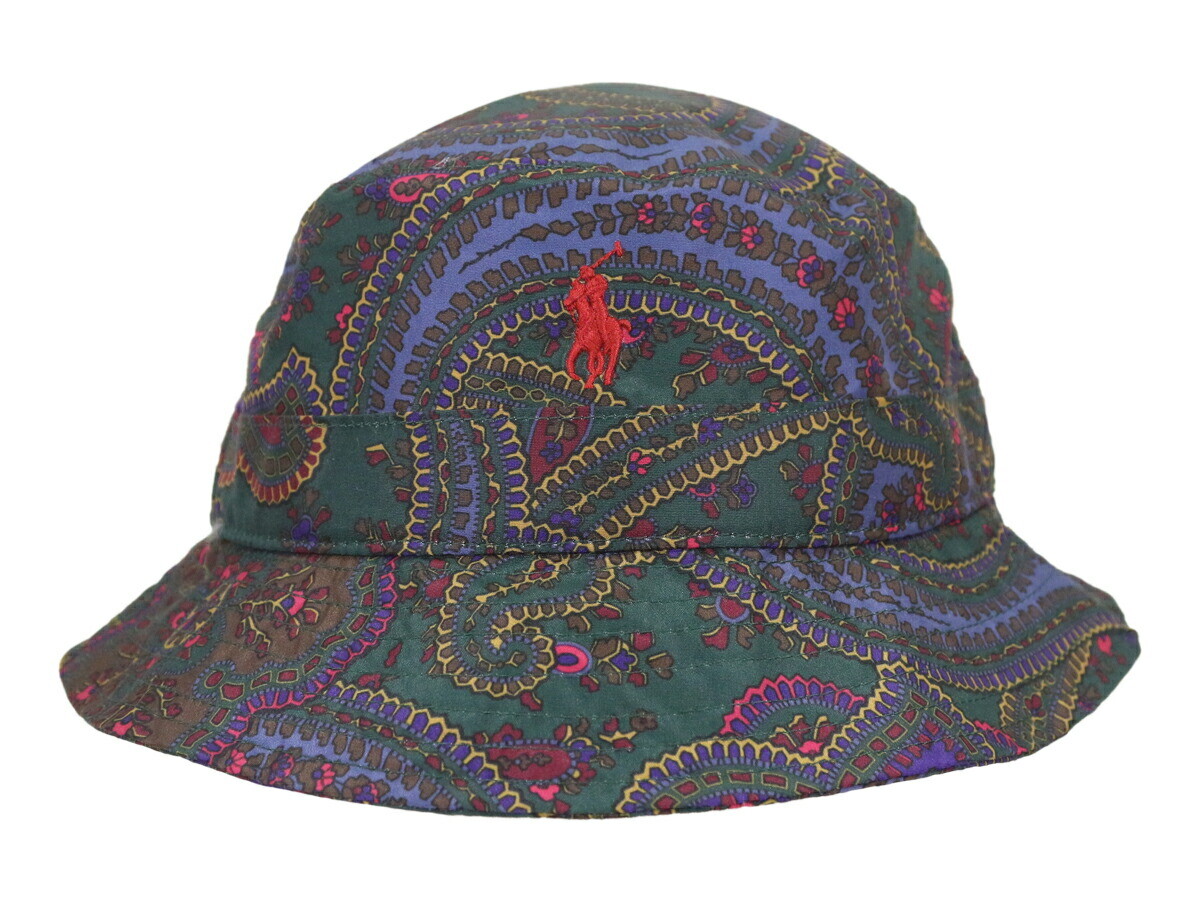 Polo Ralph Lauren, упаковываемая кепка-сафари в виде ведерка с рисунком Пони - Разноцветный Пейсли